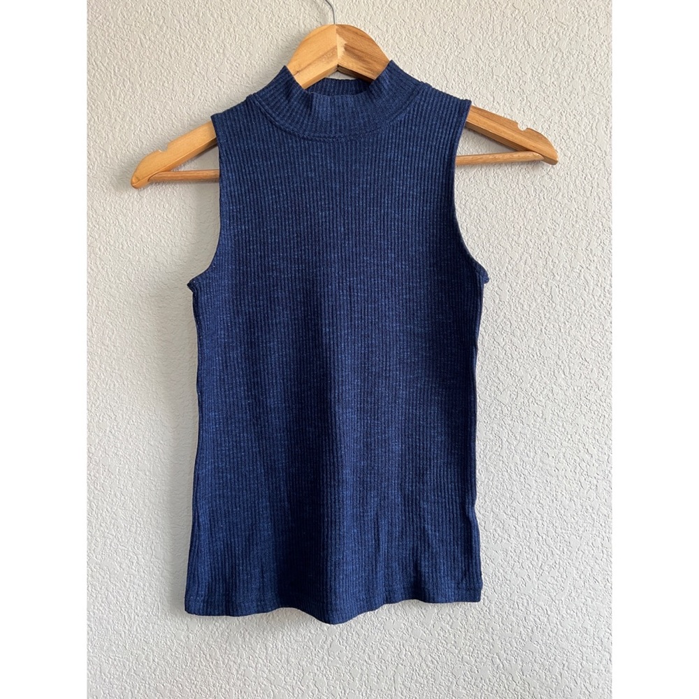Mock Neck Sleeveless Tank Top